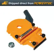 POWERTEC 71923 Router Dado Jig with Dust Collection Adapter, Precision Dado Cut
