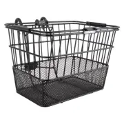 Sunlite Bicycle Front Mesh Lift Off Basket BLACK Cruiser Commuter Bike
