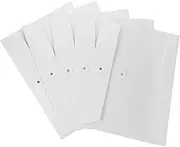 GANAZONO 5pcs Document Bag File Pouch String Button Cardboard Storage for A4 Paperwork Office File Folders