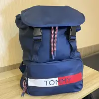 在飛比找蝦皮購物優惠-TOMMY HILFIGER 後背包 掀蓋式 經典logo 