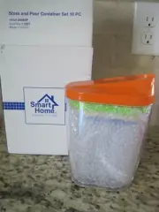 Smart Home Store And Pour Set 8 Pieces ONLY Nesting NEW