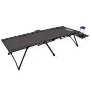 Coleman Pack-Away Outdoor Camping / Home Bedroom Folding Cot Bed w/ Side Table