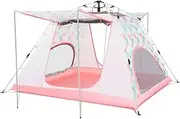 1-6 Person Dome Tent, Outdoor Waterproof Pop Up Tent, UV Protection, Flower Pattern Tent, for Backpacking Cycling Hiking Camping