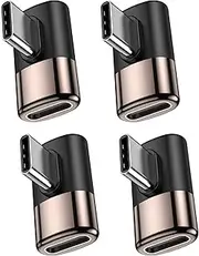 MOGOOD 90 Degree USB C Right Angle Adapter USB C Male to USB C Female Extender,USB Type C Thunderbolt Extender for MacBook Pro, iMac,iPad Pro,Tablet, Phones,Nintendo Switch,and Other Type C Devices
