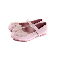 在飛比找ETMall東森購物網優惠-小女生鞋 娃娃鞋 粉紅色 亮片 蝴蝶結 童鞋 389 no2