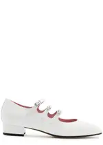 Carel Ariana Patent Leather Mary Jane Flats - White - 41 (IT41 / UK8) 41 (IT41 / UK8)