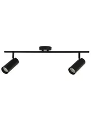 Nevada 2 Light Bar Spot Light in Black