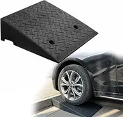 Garage Threshold Ramp 2 3 4 5 Inch Rise - Non-Slip Driveway Curb Ramp, Rubber Mobility Wheelchair Ramp for Steps, Heavy DutyKerb Ramp for Home School Factories Warehouse(50x50x5cm)