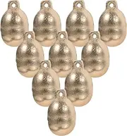 Hoement 10pcs Dog Cat Collar Bells Multi-function Pet Accessories Copper Crafted