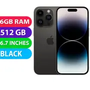 Apple iPhone 14 PRO MAX (512GB, Black) - Refurbished (Excellent)