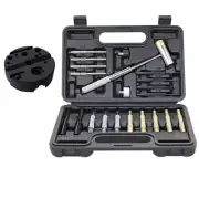 Metal Roll Pin Punch Set Jewelry Watch Repair PP Plastic Hammer Bench Block