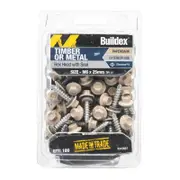 Buildex M6 x 25mm Paperbark Roof Zip C4 HexHead Screws - Box 100