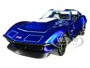 1969 CHEVROLET CORVETTE STINGRAY ZL-1 BLUE 1/24 DIECAST MODEL CAR JADA 30532