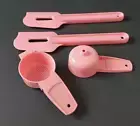 Tupperware Paddle Scraper Spatula Gadget Set of 4 New Pink Sale New