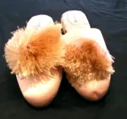 New Birdies The Songbird Bellini Pom Pom Mules Flats Slippers Shoes - Size 6.5