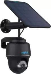 5MP Security Camera System Wireless Outdoor, Pan Tilt Battery Solar Cam with 2.4