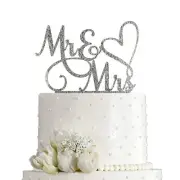 AMINJIE Mr and Mrs Cake Topper, Bride and Groom Sign Wedding/Engagement Cake ...