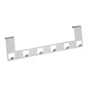 Nettulo 6 Hook Stainless Steel Over Door Hook