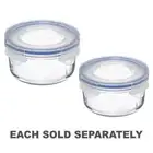 High Quality Glasslock Round Tempered Glass Food Container Receptacle Lunch Box