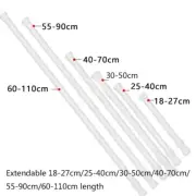 Heavy-Duty Steel Tension Curtain Rod Spring Load Adjustable Curtain Pole