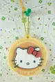 【震撼精品百貨】Hello Kitty 凱蒂貓-KITTY吊飾鏡-圓黃
