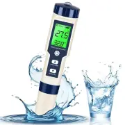 PH Meter & TDS Meter Digital Water Tester 5 in 1 Salinity Tester PH Temp