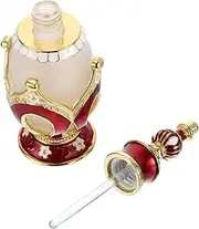MERRYHAPY Vintage Empty Glass Perfume Bottle Refillable Fragrance Container for Essential Oils Decorative Travel Bottle with Elegant Design for Perfume and Lotion