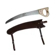 Hand Saw, Fanno Trail Saw with Premium Leather Scabbard & Cut-On-The-Pull Cur...