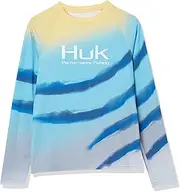 [HUK] Kids' Standard Printed Long Sleeve Shirt +Sun Protection