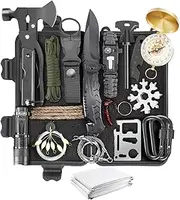 Survival Kit, Emergency kit and First Aid Kit for Outdoor, Survival Gear with Molle System, Professional Tools for Camping, Earthquake, Outdoor Adventure, Hiking and Hunting