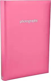 Large Pink Memo Slip in Organiser Memories Photo Album Holds Fits 300 6x4 Photos Wedding Baby Birthday by ARPAN