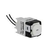 Clipsal Series 30 30PBBPL-WE Push Button Switch, Blue LED, 16A, Momentary Action, Bell Press Mechanism