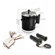 24V 500W BRUSH ELECTRIC MOTOR CONTROLLER THROTTLE FOR E-Bike ATV SCOOTER GO KART