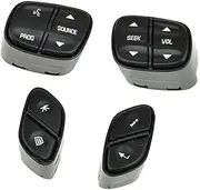 LUMIXE Car Cruise Control Button, for Chevrolet, for Avalanche, for Silverado, for Suburban, for Tahoe 2003-2006 1999442 Car Parts Light Steering Wheel Radio Source Switch Car Steering Wheel Switch Bu