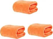 ETHZZLE 3pcs Solid Pet Blanket Flannel Fleece Fleece Pet Blanket for Extra Warmth