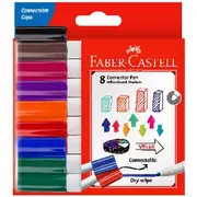 Faber-Castell Connector Pen Whiteboard Markers 8 Pack