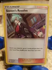 Pokemon Card - Celestial Storm 145/168 - STEVEN'S RESOLVE (holo-foil) - NM/Mint