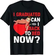 [X.Style] I Graduated Can I Go Back to Bed Now Graduation Boys Girls ds979 T-Shirt (3XL) Black
