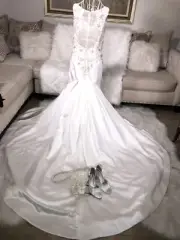 Cristiano Lucci Wedding Dress Gown Sz 10