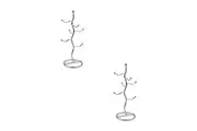 2PK Entr e Wiggly Mug Tree Cup Storage Holder Stand Kitchen Organiser Chrome