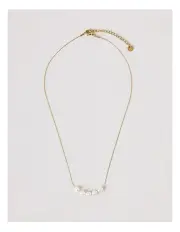 [Trent Nathan] Pearl String Necklace in Gold