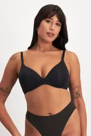 [Bonds] Bonds Women's Bases Wirefree Lift Bra in Black Size: 10 B 10 B Black