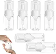 6Pcs Foam Pump Bottle Small Foam Dispenser Pump Clear Empty Travel Foaming Pump Bottle Refillable Containers for Hand Soap Shampoo Foaming Cosmetics