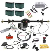 30'' Rear Axle 1000W 48V Electric Differential Motor Kit Go Kart Tricyle Quad