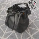 雅萱二手 LOUIS VUITTON(路易威登) LV M40752 EPI 黑色抽繩水波紋水桶包 肩背包 斜背包