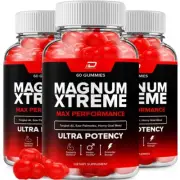 (3 Pack) Magnum Xtreme Gummies for Men Ed, Male Support Gummy for Energy