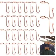 50 Pcs Metal Hanger Connector Hooks Clothes Hanger Connector Extender Hooks