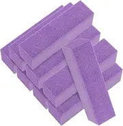 Vaguelly 10Pcs Nail Files for Manicure Pedicure Professional Nail Art Tools Multi Sided Buffing Sponges for Natural False Nails Compact Practical Design