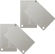 Hotop 4 Plates Steel Wallet Crypto Cryptocurrency Seed Storage Crypto Wallet for Bitcoin Hardware Cold Backup, Compatible with BIP39 Hardware(Stainless Steel Classic Color)