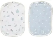 Nitori 7910505 Drool Cover, Blue, Width 6.3 x Depth 9.8 inches (16 x 25 cm)